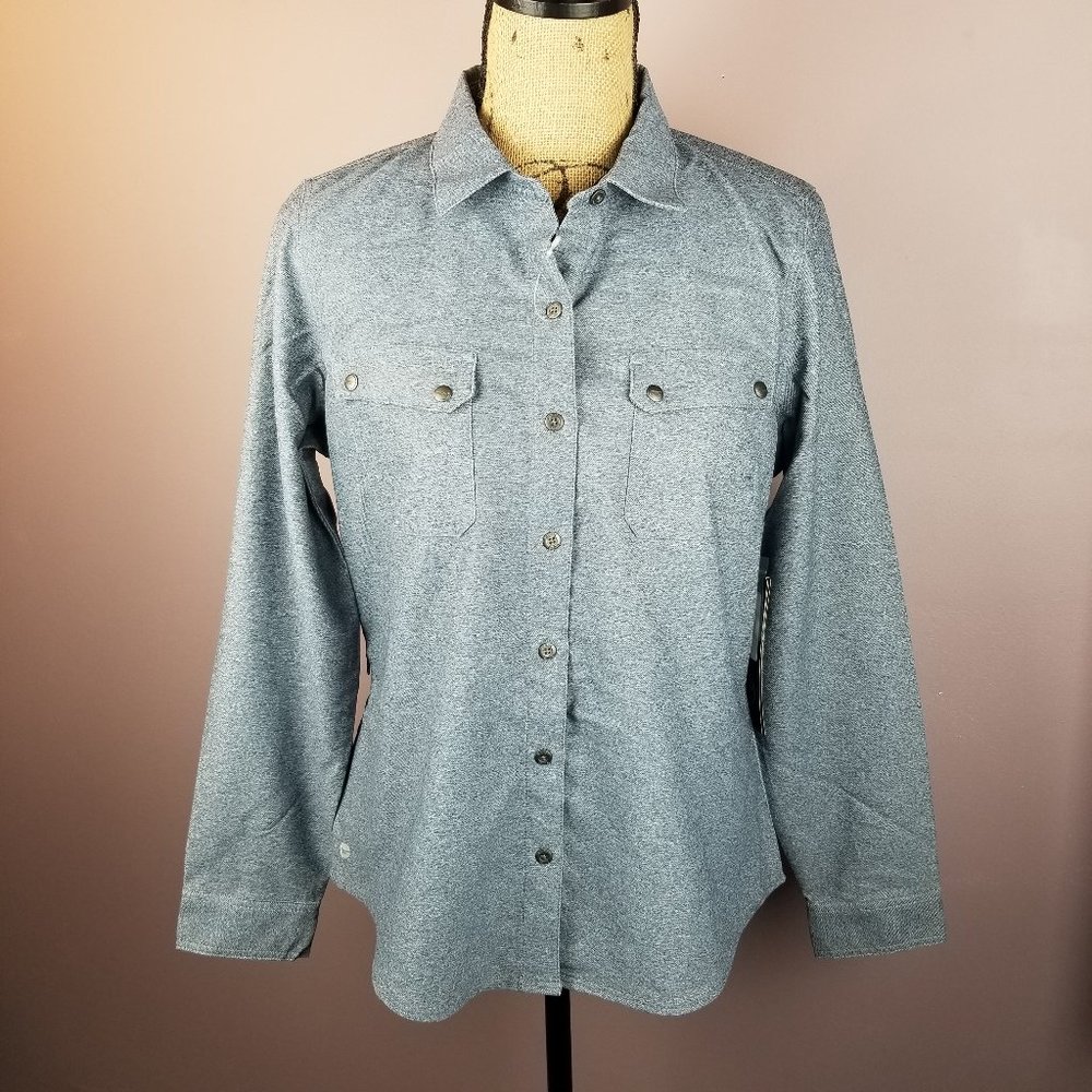 HI-TEC Long Sleeve Shirt Zip Pocket M Quick Dry